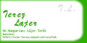 terez lajer business card